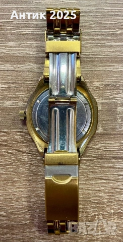Часовник „Командирски“ СССР, 17 камъка, позлатен, с дата – оригинал, работещ, снимка 6 - Мъжки - 53603079