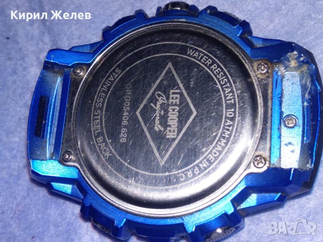 LEE COOPER ORIGINAL HRONO РЯДЪК МОДЕЛ МАРКОВ ЕЛЕКТРОНЕН КВАРЦОВ ЧАСОВНИК РАБОТЕЩ 37116, снимка 12 - Мъжки - 40443771