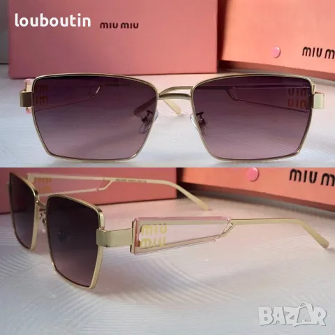 Miu 2024 дамски слънчеви очила правоъгълни 7 цвята , снимка 6 - Слънчеви и диоптрични очила - 48016248