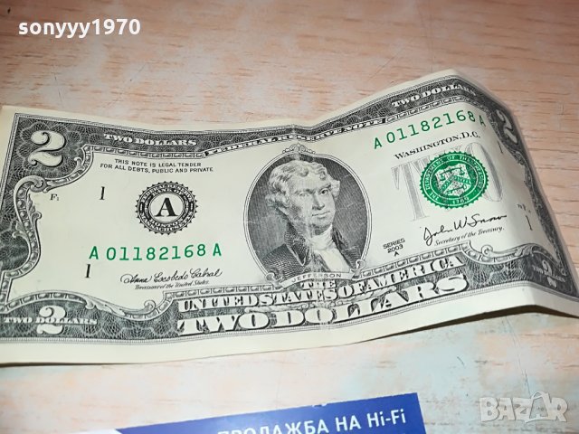dollar 2-два долара банкнота, снимка 4 - Колекции - 28336542