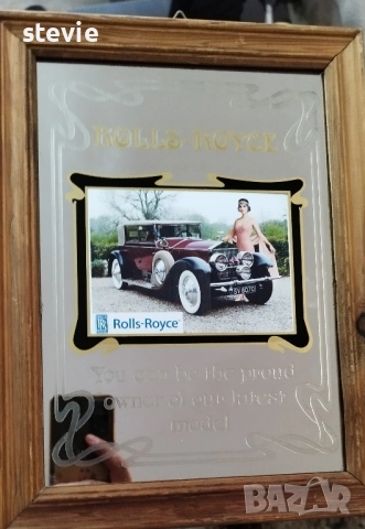 Рекламно огледало на Rolls Roys, снимка 4 - Декорация за дома - 52508670