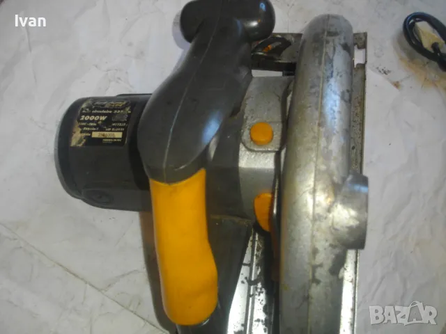 2000 вата ф235мм Голям електрически РЪЧЕН ЦИРКУЛЯР рязане до 86 мм Ideal M1Y235, снимка 7 - Други инструменти - 47338462