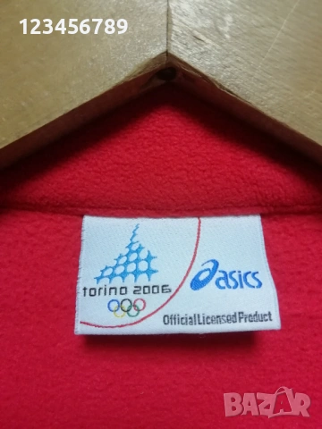 Asics 2006 Torino Winter Olympics Games оригинално горнище полар зимна олимпиада блуза пуловер , снимка 7 - Спортни дрехи, екипи - 53375657