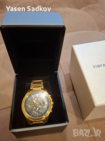 часовник ARMANI бартер за друг часоник има. кутия всичко комплет, снимка 4 - Мъжки - 52875670