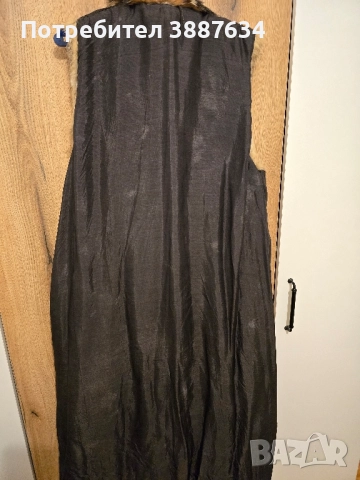 Дамски дълъг елек от естствен косъм, снимка 3 - Якета - 52055931