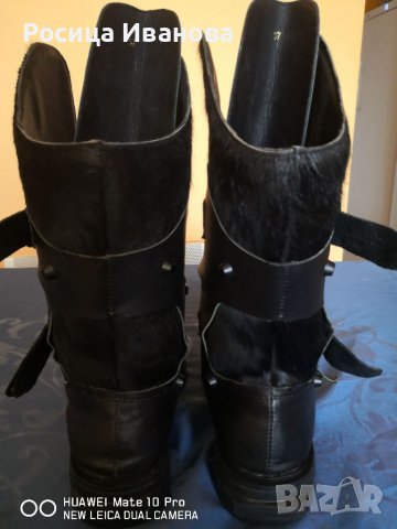 Alexander McQueen, черни кубинки естествена кожа , снимка 8 - Дамски ботуши - 39312133