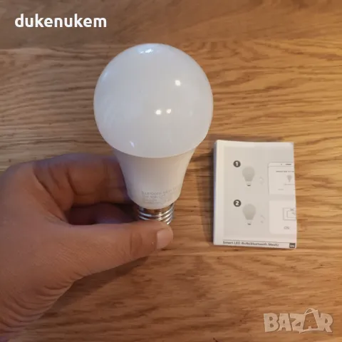 НОВA! Alexa LED Електрическа крушка Bluetooth, 12W 1150LM RGB, снимка 8 - Лед осветление - 47482922