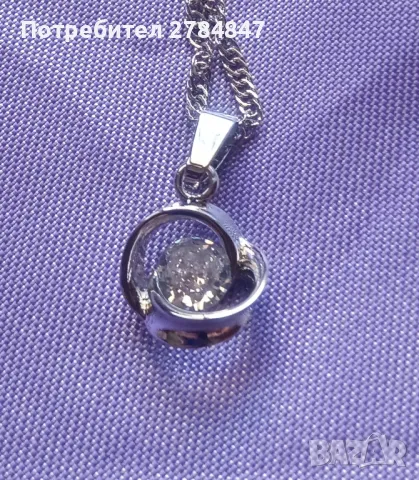 Колие с кристал , снимка 3 - Колиета, медальони, синджири - 48956752