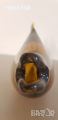 Риба-ваза от кафяво стъкло, снимка 6 - Антикварни и старинни предмети - 53226060