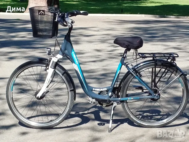 Дамски градски велосипед Head City, алуминиева рамка, 7 вътрешни скорости NEXUS, вградени светлини, снимка 1