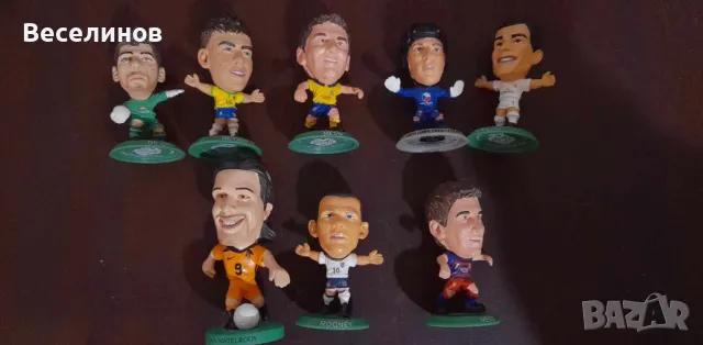 Лот звезди SockerStarz фигурки Меси x 2, Роналдо и други