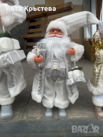 Декоративен Дядо Коледа в сиво – уют, топлина и празничен дух у дома (50 / 70 / 90 см), снимка 2 - Декорация за дома - 52497158