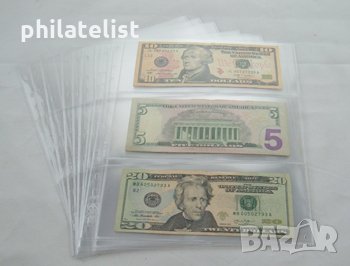 Leuchtturm Optima-3C прозрачни листа- три банкноти /оп.5 бр, снимка 3 - Нумизматика и бонистика - 35293301