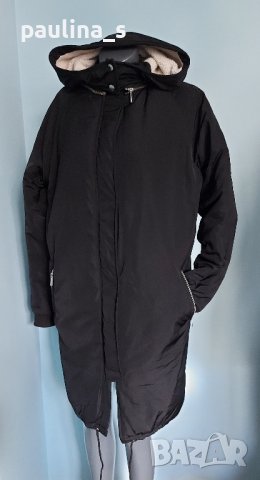 Маркова топла шуба "Noisy May" тип парка с подвижна качулка / голям размер , снимка 4 - Палта, манта - 43879968