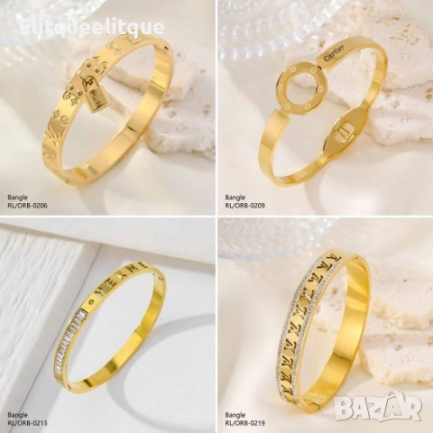 гривни от висококачествена стомана chanel hermes gucci, снимка 14 - Гривни - 52185539