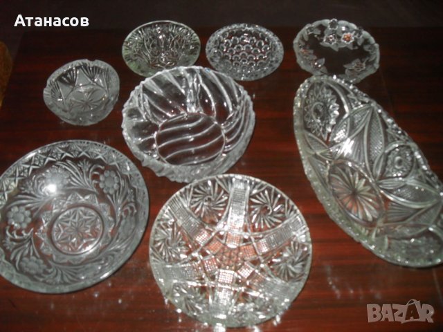 Кристални купи, пепелници