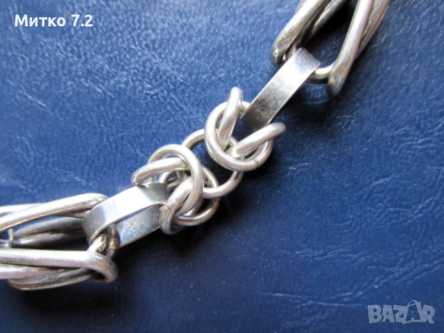 сребърен ланец - 11, снимка 3 - Колиета, медальони, синджири - 50872179