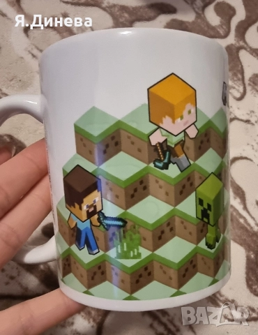 Порциланова чаша Minecraft , снимка 5 - Чаши - 52951399
