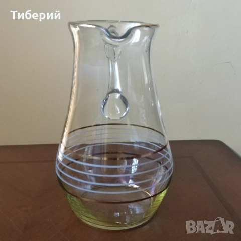 Стъклена кана ретро/стара, снимка 3 - Аксесоари за кухня - 52183803