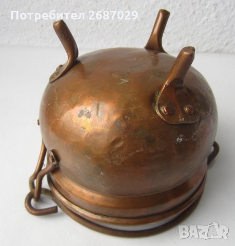 3 бр менчета и японски чайник, менче бакър съд метал, чайници, съд, снимка 12 - Антикварни и старинни предмети - 28924399