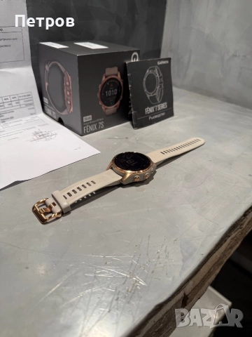 КАТО ЧИСТО НОВ Garmin Fenix 7S Solar + гаранция, снимка 3 - Смарт гривни - 52488397