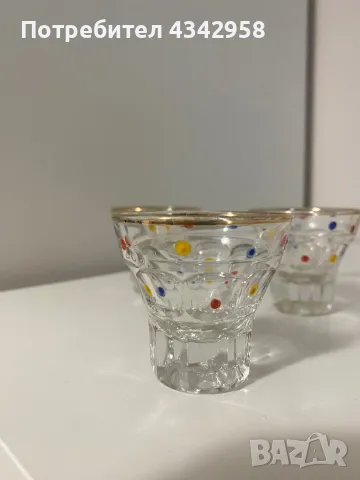 Vintage Glass set 50 s Rockabilly 