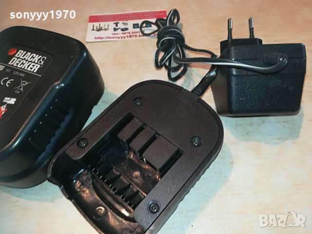 black & decker battery 12v+charger 0805211822, снимка 5 - Винтоверти - 32803682