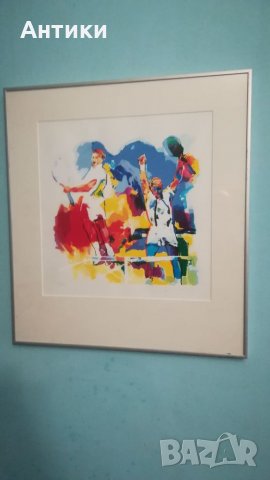 Картина Тенис с подпис , снимка 2 - Картини - 32704147