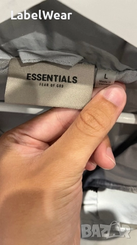 Essential X Fear of god Силвър рефлектив яке тип Бомбер, снимка 5 - Якета - 51485004