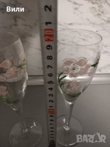 Две красиви, ритуални чаши с ръчна декорация , снимка 3 - Чаши - 43740621