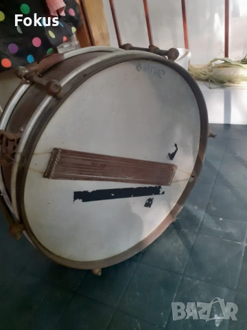 Находка - Стар военен пехотен барабан - месинг, кожа, 19 век, снимка 2 - Антикварни и старинни предмети - 53296347