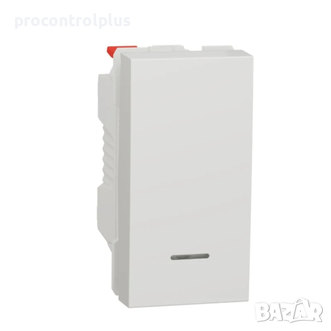Продавам Еднополюсен бутон със светлинен индикатор 10A, 1M, бял SCHNEIDER ELECTRIC Unica NEW, снимка 1 - Други - 44843762