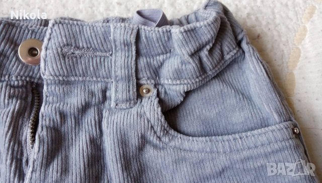 Детски кадифен панталон ( джинси) сив Hip & Hopps, снимка 4 - Детски панталони и дънки - 32437890