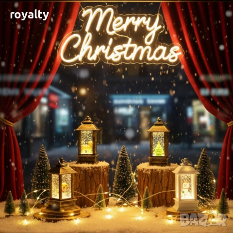 LED Коледен фенер с падащ сняг – топлина, уют и празнично настроение във всеки дом