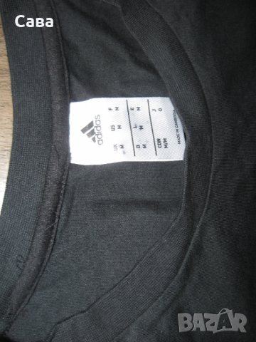 Тениски ADIDAS  мъжки,М-Л  /черни и сива/, снимка 5 - Спортни дрехи, екипи - 37462569