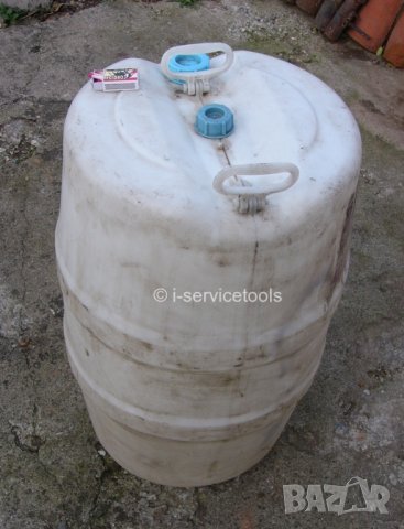 БИДОН 100 литра за вода и течности Пластмасов Варел Бъчва с капачки на винт и шарнир дръжки БАРТЕР, снимка 2 - Други стоки за дома - 43935939