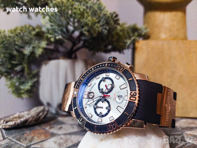 Ulysse Nardin Maxi Marine Diver Chronograph Луксозен мъжки часовник , снимка 1