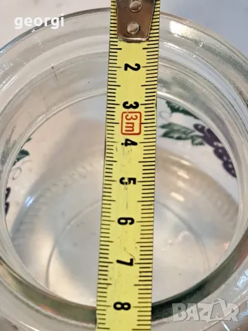 масивен стъклен буркан с изкуствени плодове  20/3, снимка 5 - Декорация за дома - 49144255