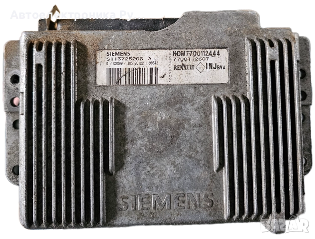 Компютър двигател за Renault Megane Scenic 2.0, 1996-2001г., S113725208A, HOM7700112444, 7700112607