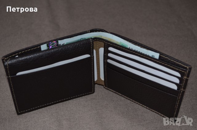 Haggar Pebble Passcase малък хоризонтален портфейл до 12 карти, снимка 9 - Портфейли, портмонета - 32742878