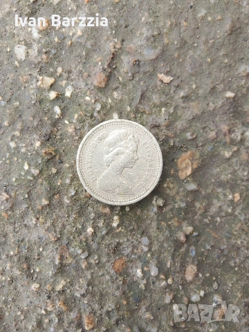 английска сребарна монета 1 паунд 1983 год, снимка 4 - Нумизматика и бонистика - 53441752
