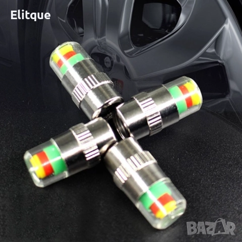 Манометър-капачка  за налягането в гумите на превозното средство, снимка 9 - Други стоки за дома - 52902660