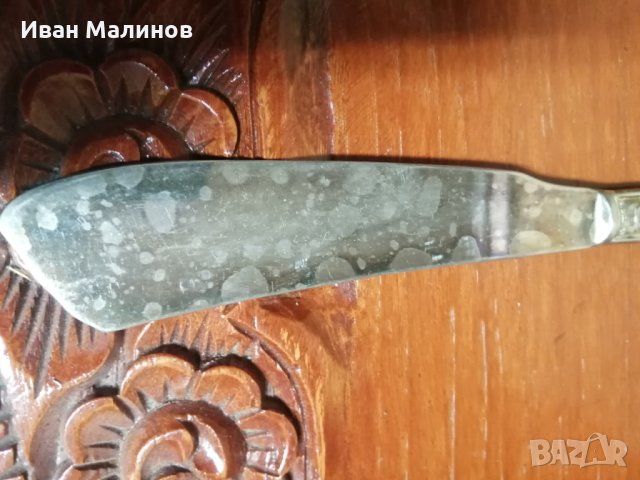 Два посребрени ножа за риба , снимка 7 - Антикварни и старинни предмети - 26288803