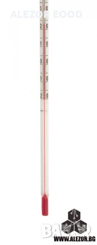 Термометър Стъклен , Спиртен -10 До +150°C, 300 Мм, Червен 20200013, снимка 2 - Други - 30007173