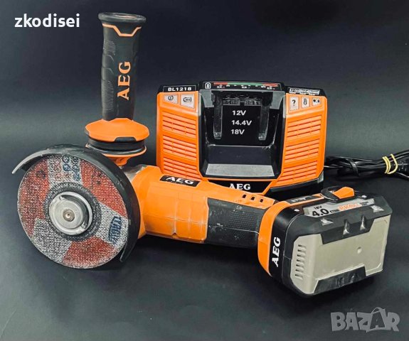 Акомулаторен ъглошлайф AEG BEWS 18-125X, снимка 2 - Други инструменти - 43461158