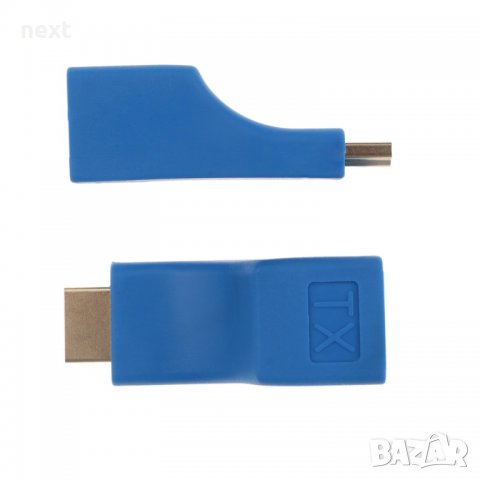HDMI Extender/удължител с RJ45 порт/LAN кабел Full HD до 30м + Гаранция, снимка 9 - Кабели и адаптери - 32898706
