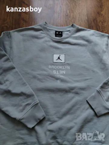 NIKE Jordan NBA Brooklyn Nets - страхотна мъжка блуза Л, снимка 6 - Спортни дрехи, екипи - 49247132