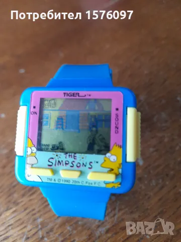 '90 Tiger The Simpsons LCD Game Watch часовник с игра, снимка 2 - Други - 49720059