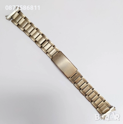 СТОМАНЕНА ВЕРИЖКА ЗА ЧАСОВНИК CASIO С ИЗВИТИ НАКРАЙНИЦИ.ВЕРИЖКИ ЗА ЧАСОВНИЦИ КАСИО С ИЗВИТИ ПЛАСТИНИ, снимка 3 - Каишки за часовници - 51614733