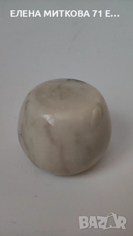 Малък,но тежък свещник от мрамор, снимка 5 - Декорация за дома - 52931294